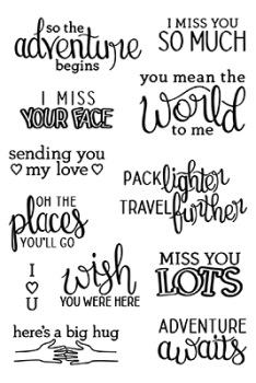 LDRS-Creative You Mean the World to Me 4x6 Inch Clear Stamps