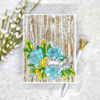 LDRS-Creative Wood Grain 6x6 Inch Clear Stamps