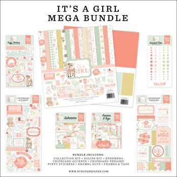 Echo Park "It's A Girl" Mega Bundle - Komplettpaket 