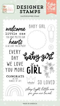 Echo Park Stempelset "Baby Girl" Clear Stamp