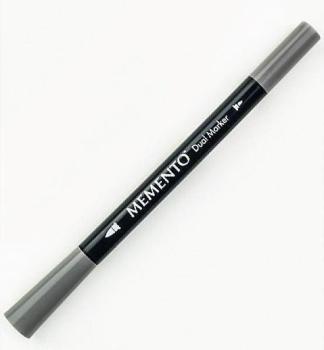 Tsukineko - Memento Ink Marker Dual Tip - Gray Flannel   