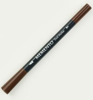 Tsukineko - Memento Ink Marker Dual Tip - Rich Cocoa   