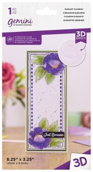Gemini Elegant Flourish 3D Embossing Folder - Prägeschablone - Elegantes Design
