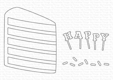 My Favorite Things Die-namics "Happy Cake Day" | Stanzschablone | Stanze | Craft Die