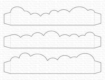 My Favorite Things Die-namics "Mini Slimline Outside the Box Clouds" | Stanzschablone | Stanze | Craft Die