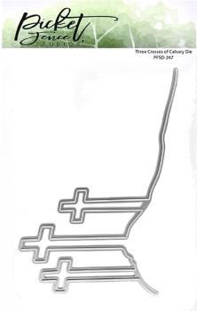 Picket Fence Studios Three Crosses of Calvary 4x6 Inch  Die (PFSD-247)