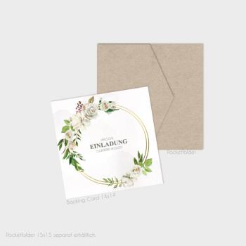 Backig-Card_14x14cm Geometric Eukalyptus