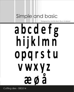 Simple and Basic " Mini Alphabet Lower Case Cutting " Stanze -  Die