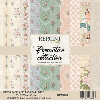 Reprint Romantico Collection - Vintage 8x8 Inch Paper Pack 