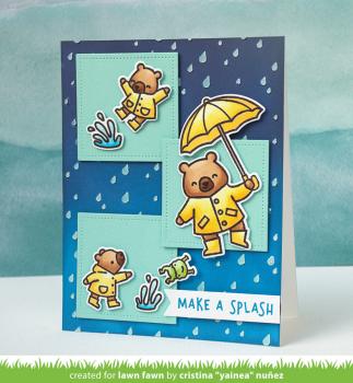 Lawn Fawn Stencil - Schablone - "Rainy Sky Stencil"