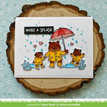 Lawn Fawn Stencil - Schablone - "Rainy Sky Stencil"