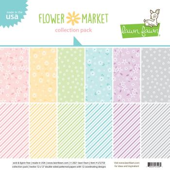 Lawn Fawn 12x12 "Flower Market" Collection Pack