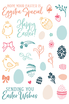 LDRS-Creative Easter Pirouette 4x6 Inch Clear Stamps