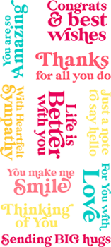 LDRS-Creative Everyday Sayings 4x8 Inch Clear Stamps