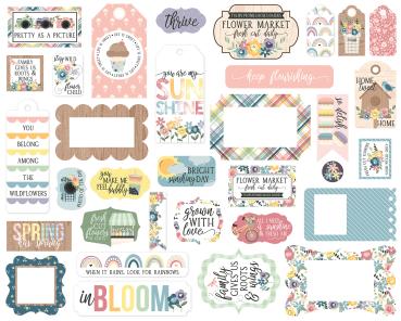 Echo Park "New Day" Ephemera Frames & Tags