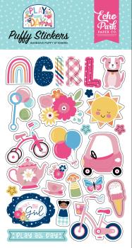 Echo Park " Play All Day Girl" Puffy Stickers