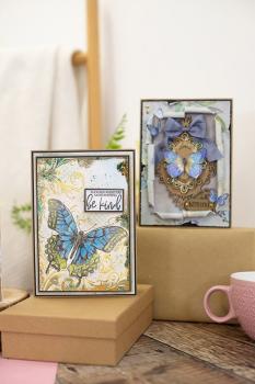 Crafters Companion -Vintage Butterflies - 12" Paper Pack