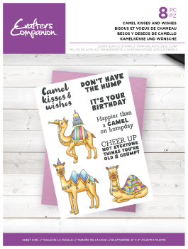 Crafters Companion - Camel Kisses and Wishes - Clear Stamps