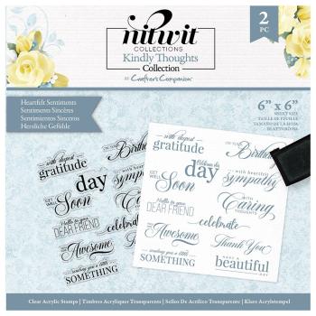Crafters Companion - Kindly Thoughts - Clear Stamps