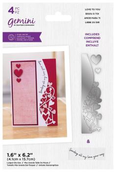 Gemini Love To You Stamp & Die - Stempel & Stanze 