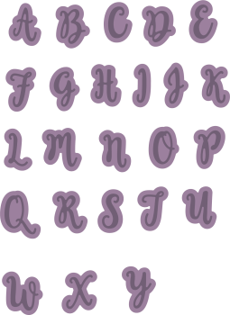 Gemini Uppercase Alphabet Set Expressions Dies  - Stanze - 