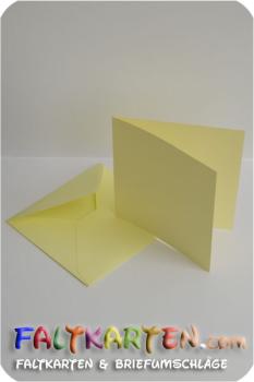 Faltkarte 15x15cm mit Briefumschlag 16x16cm in metallic perlweiss