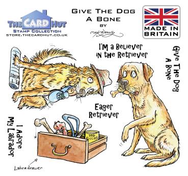 The Card Hut In The Doghouse: Give The Dog a Bone Clear Stamps Stempelset 