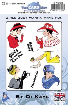 The Card Hut Girls Just Wanna Have Fun Clear Stamps Stempelset 