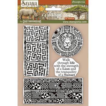 Stamperia Stempel "Savana Etnical Borders" Natural Rubber Stamp - (Naturkautschukstempel)