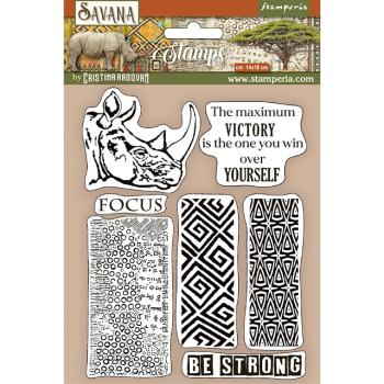 Stamperia Stempel "Savana Grafiti" Natural Rubber Stamp - (Naturkautschukstempel)