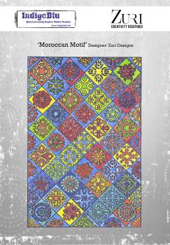 IndigoBlu "Moroccan Motif" A5 Rubber Stamp