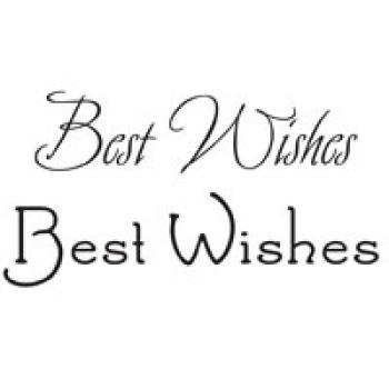 Woodware Best Wishes   Clear Stamps - Stempel 