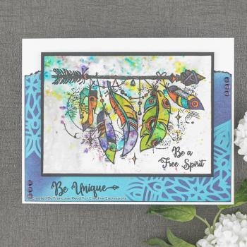 Woodware Boho Sentiments   Clear Stamps - Stempel 