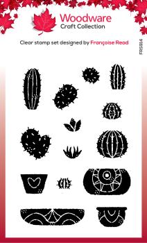 Woodware Build A Cactus   Clear Stamps - Stempel 