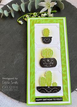 Woodware Build A Cactus   Clear Stamps - Stempel 