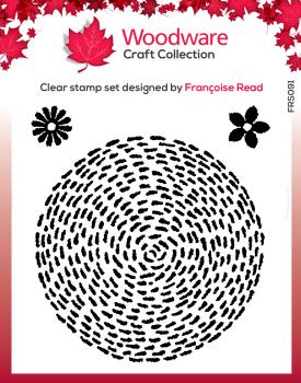 Woodware Stitched Circle   Clear Stamps - Stempel 