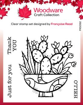 Woodware Succulent Display Clear Stamps - Stempel 