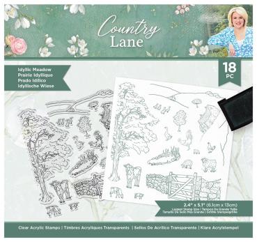 Crafters Companion - Country Lane -  Idyllic Meadow - Clear Stamps