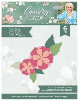 Crafters Companion -Country Lane Metal Die Perfect Peony - Stanze