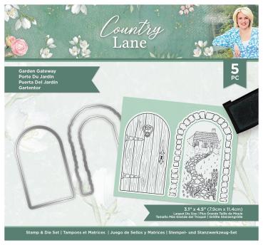 Crafters Companion - Country Lane - Garden Gateway - Stanze & Stempel