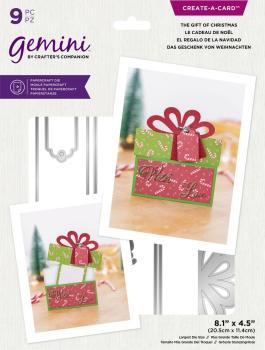 Gemini Message Reveal The Gift of Christmas Create-a-Card Dies  - Stanze - 