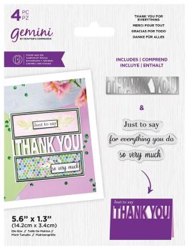 Gemini THANK YOU for everything Stamp & Die  - Stempel & Stanze 