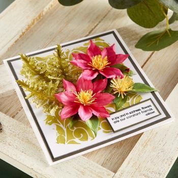 Spellbinders Die "Clematis Etched" Stanzschablone