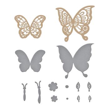 Spellbinders Hotfoil Plate - Glimmer Edge Butterflies Glimmer