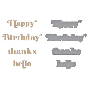 Spellbinders Hotfoil Plate - Be Bold Glimmer Sentiments Glimmer