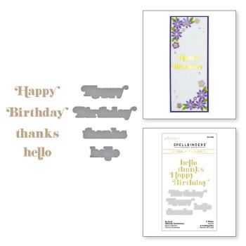Spellbinders Hotfoil Plate - Be Bold Glimmer Sentiments Glimmer