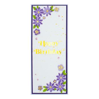 Spellbinders Hotfoil Plate - Be Bold Glimmer Sentiments Glimmer