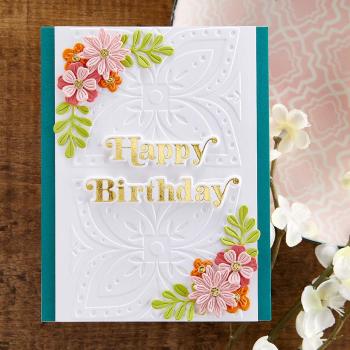 Spellbinders Hotfoil Plate - Be Bold Glimmer Sentiments Glimmer