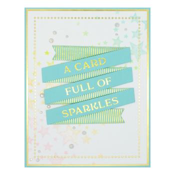 Spellbinders Hotfoil Plate - Sentiment Banner Glimmer