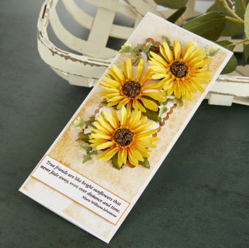 Spellbinders Die "Sunflower and Ladybugs " Stanzschablone
